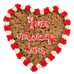 Custom Message Cookie Cake